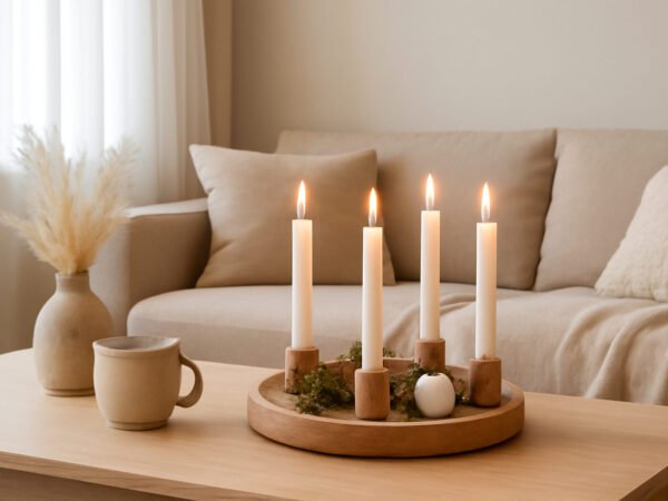 Adventskranz Holz modern: 11 Ideen zum Verschenken