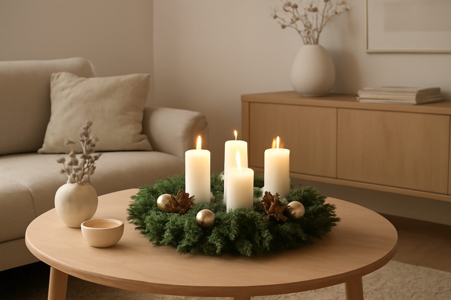 Adventskranz Ideen — 17 einfache Varianten