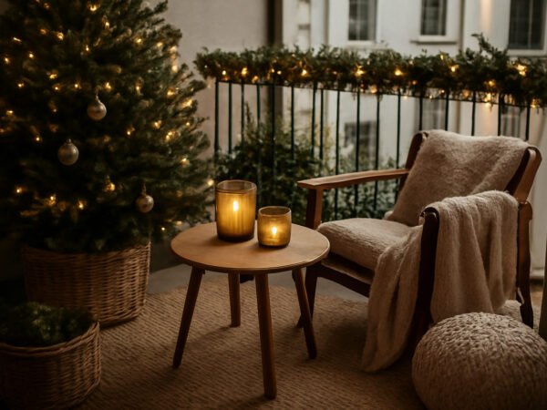 Balkon Ideen Weihnachten — 13 einfache Varianten
