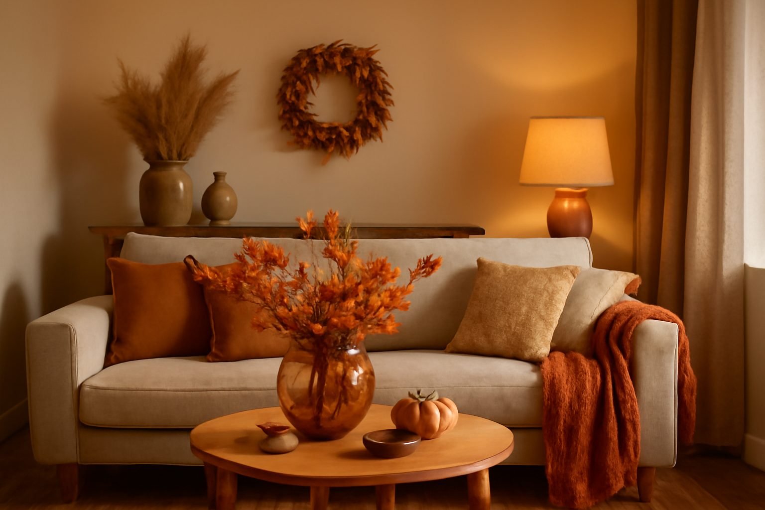 Deko Ideen Herbst fürs Wohnzimmer — 15 einfache Varianten