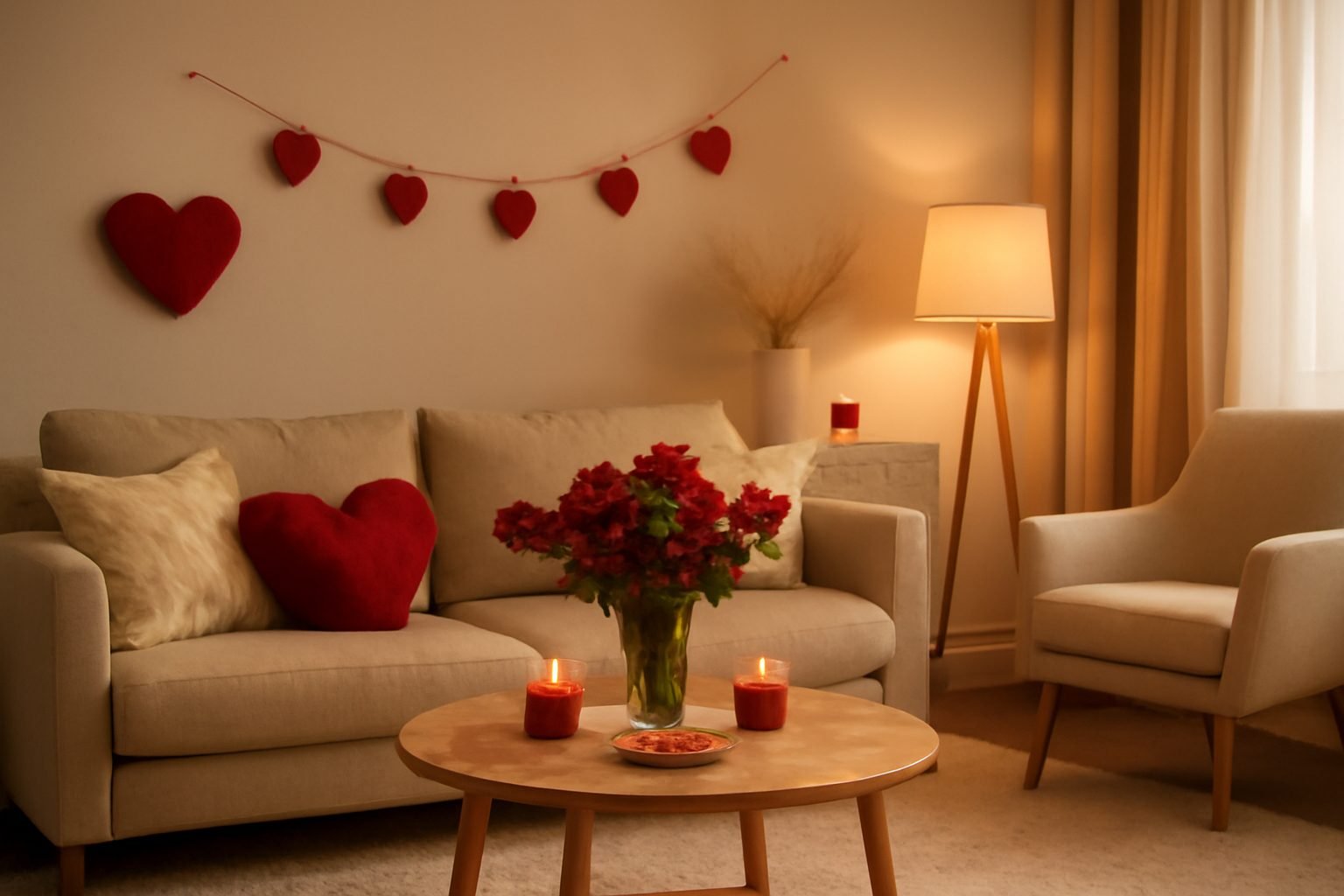 Günstige Valentinstag Dekoration ohne teure Anschaffung