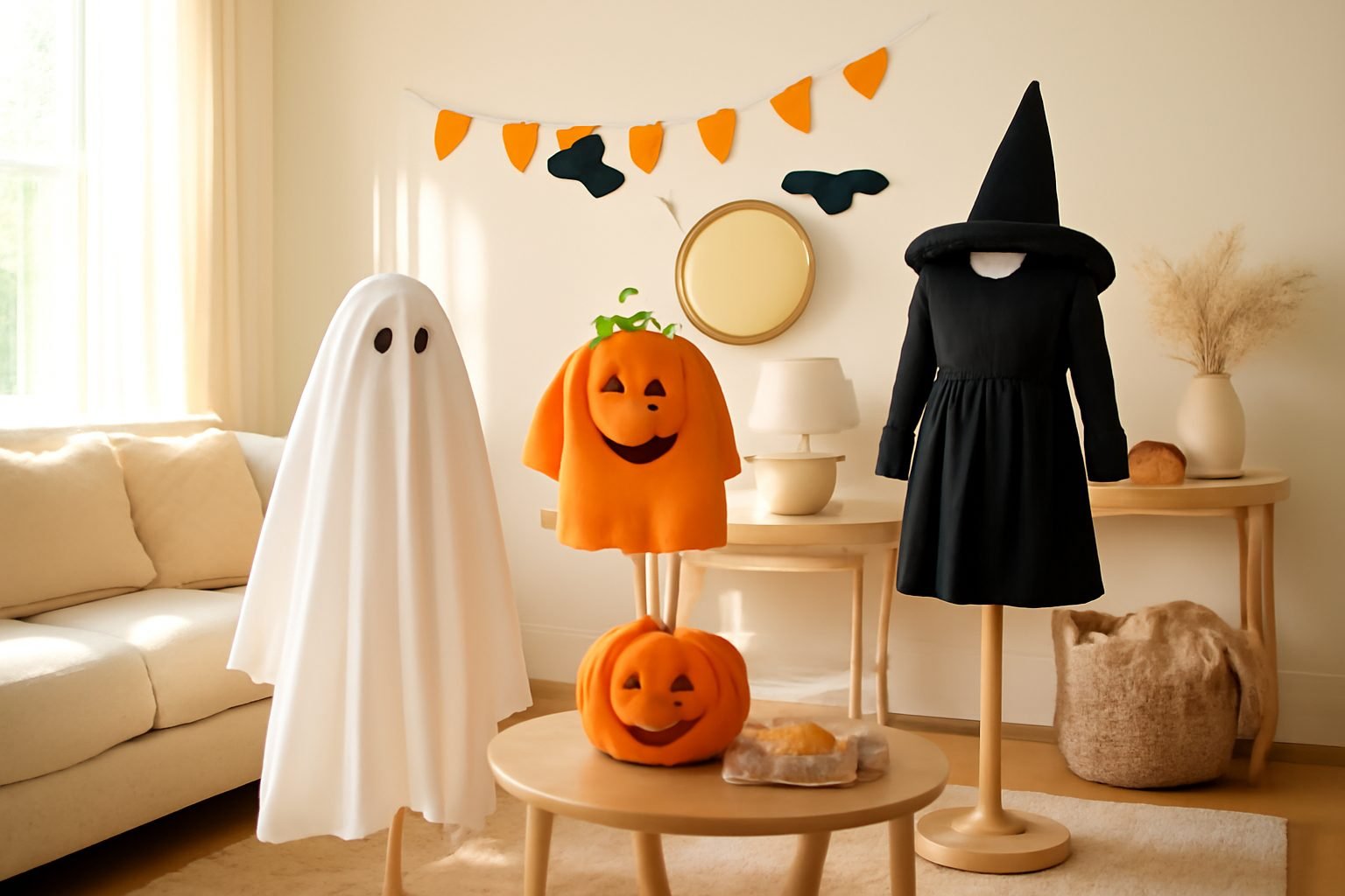 Halloween Kostüm Familie Last Minute ohne teure Anschaffung