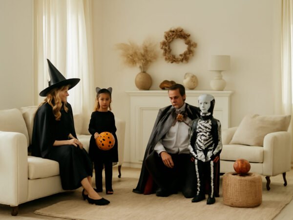 Halloween Kostüm Familie selber machen ohne Vorkenntnisse
