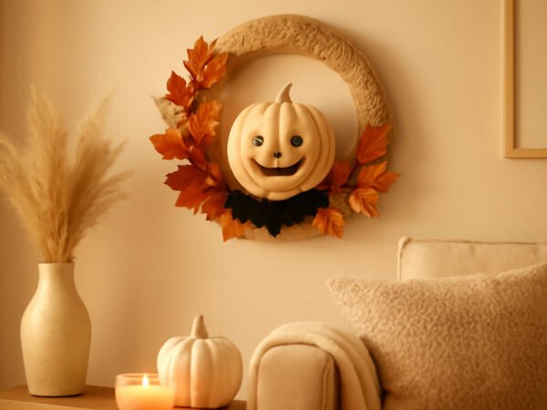 Halloween Wanddeko selber basteln ohne Vorkenntnisse