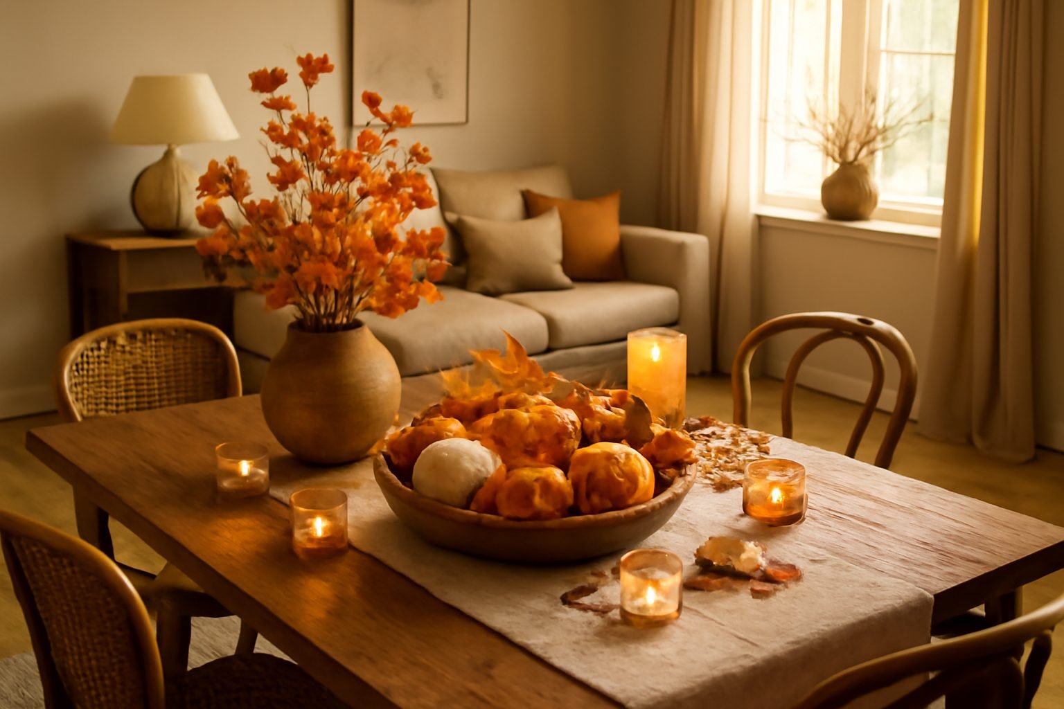 Herbst Deko Ideen Tisch — 21 einfache Varianten