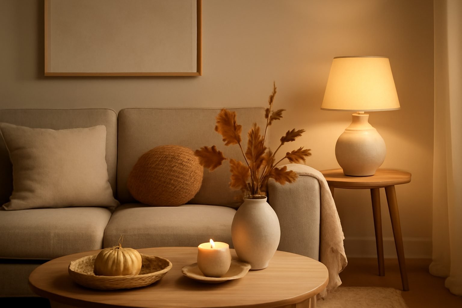 Herbstdeko basteln Minimalistisch ohne Vorkenntnisse