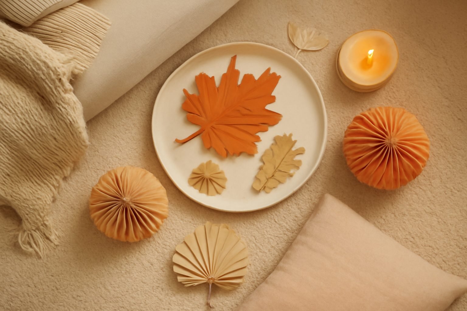 Herbstdeko Ideen aus Papier — 12 einfache Varianten