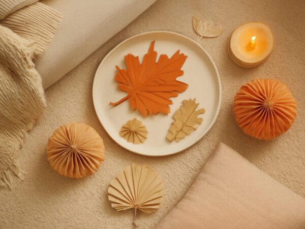 Herbstdeko Ideen aus Papier — 12 einfache Varianten