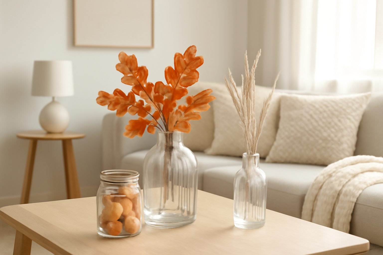 Herbstdeko Ideen im Glas — 9 einfache Varianten