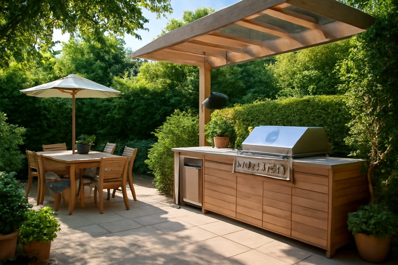 So gestaltest du deine Terrasse mit Outdoor Küche einladend