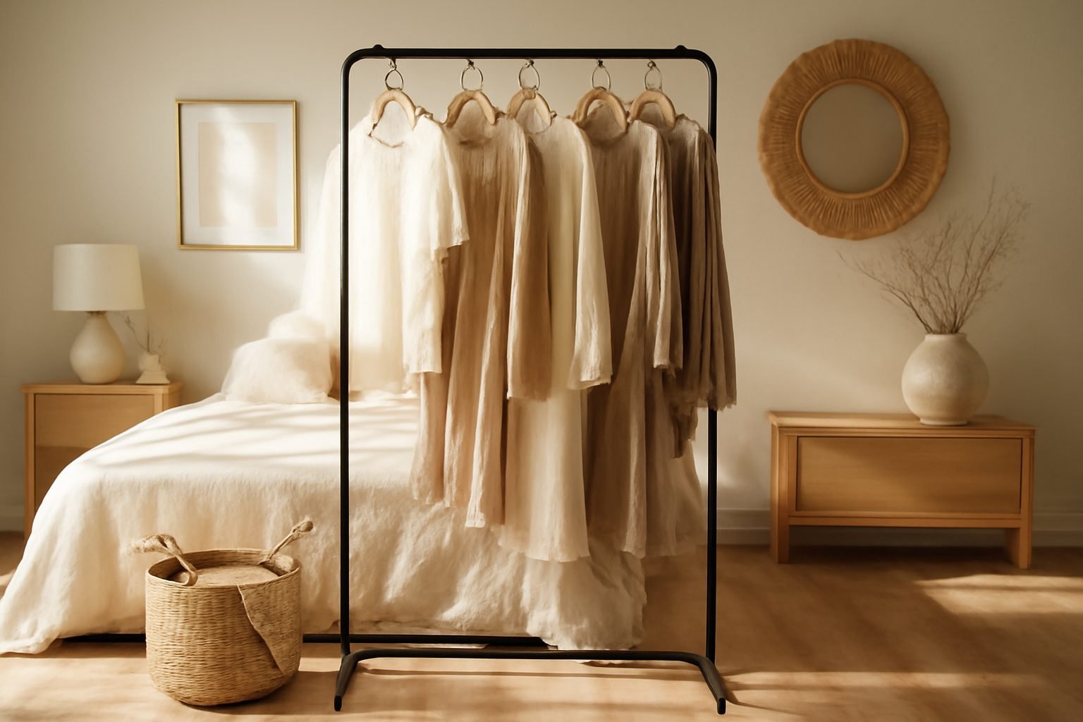 So findest du den perfekten Kleiderständer für dein Schlafzimmer