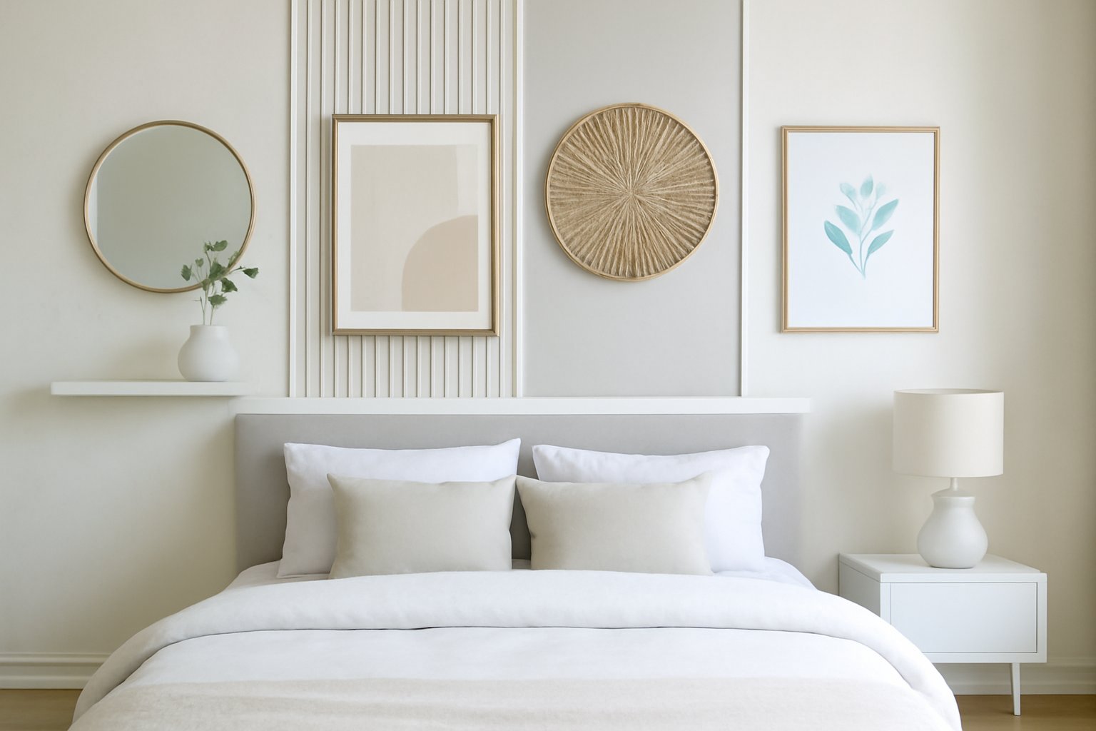 So verwandelst du die Wand hinter dem Bett in 5 kreative Zonen