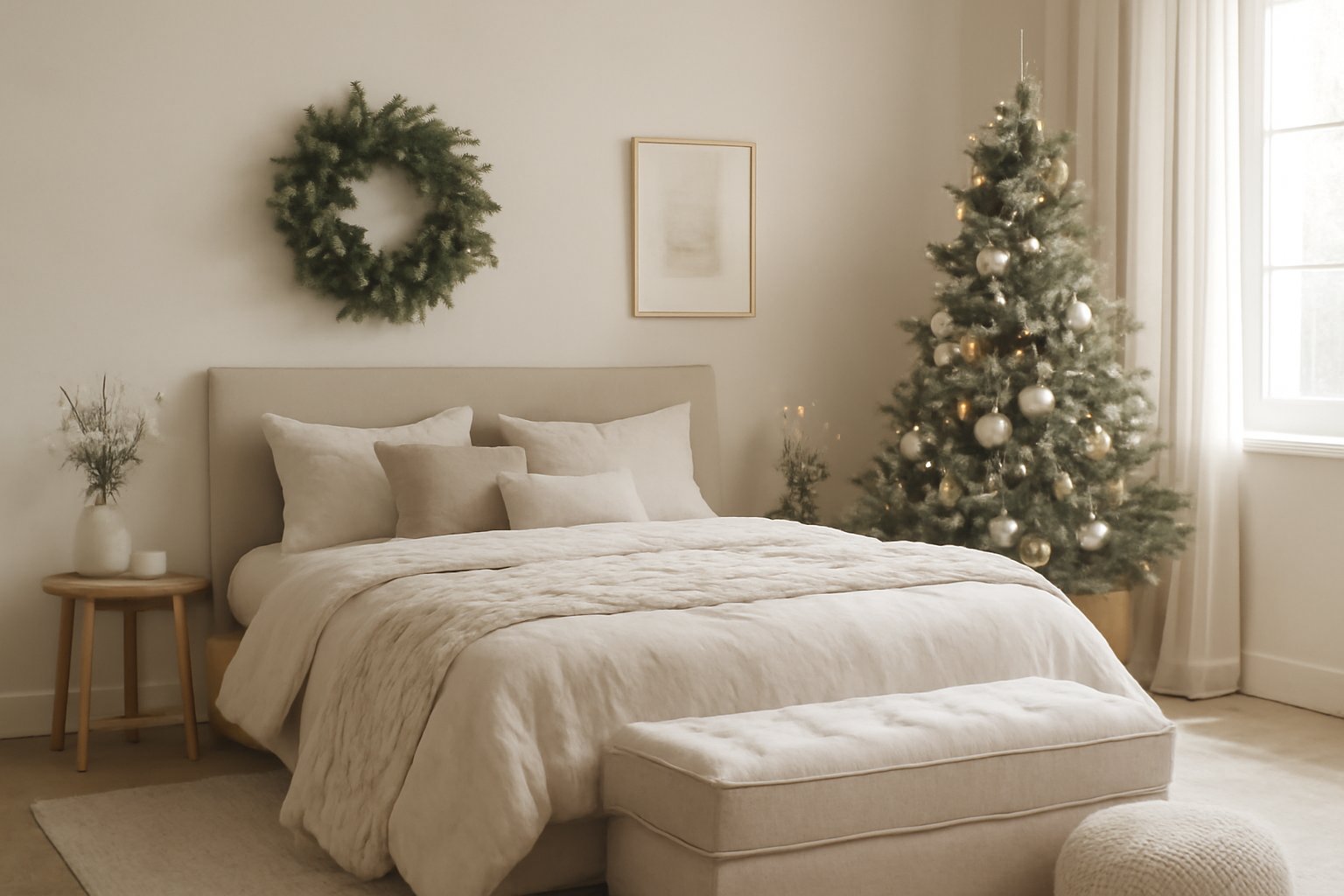 Kreative Weihnachtsdeko für dein Schlafzimmer