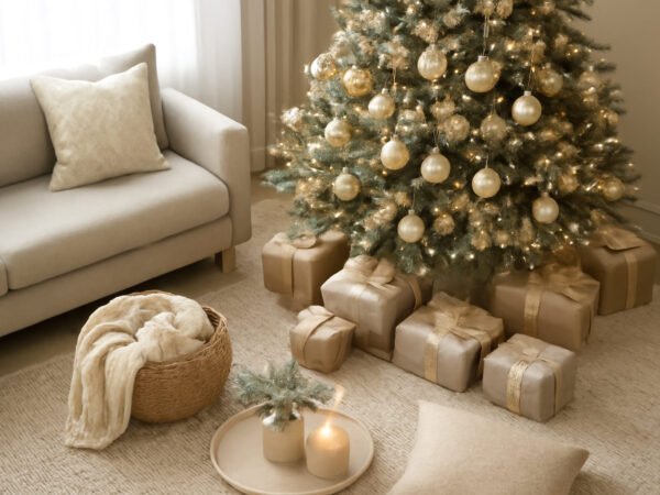 Luxus Weihnachtsbaum Geschmückt: vorher und nachher