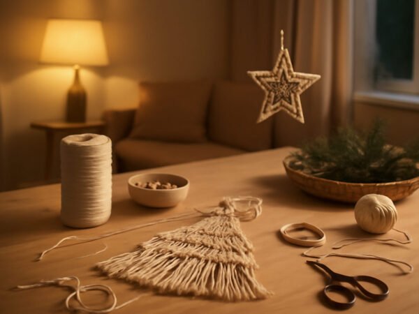 Makramee Weihnachtsdeko selber machen — der Weg zum Ergebnis
