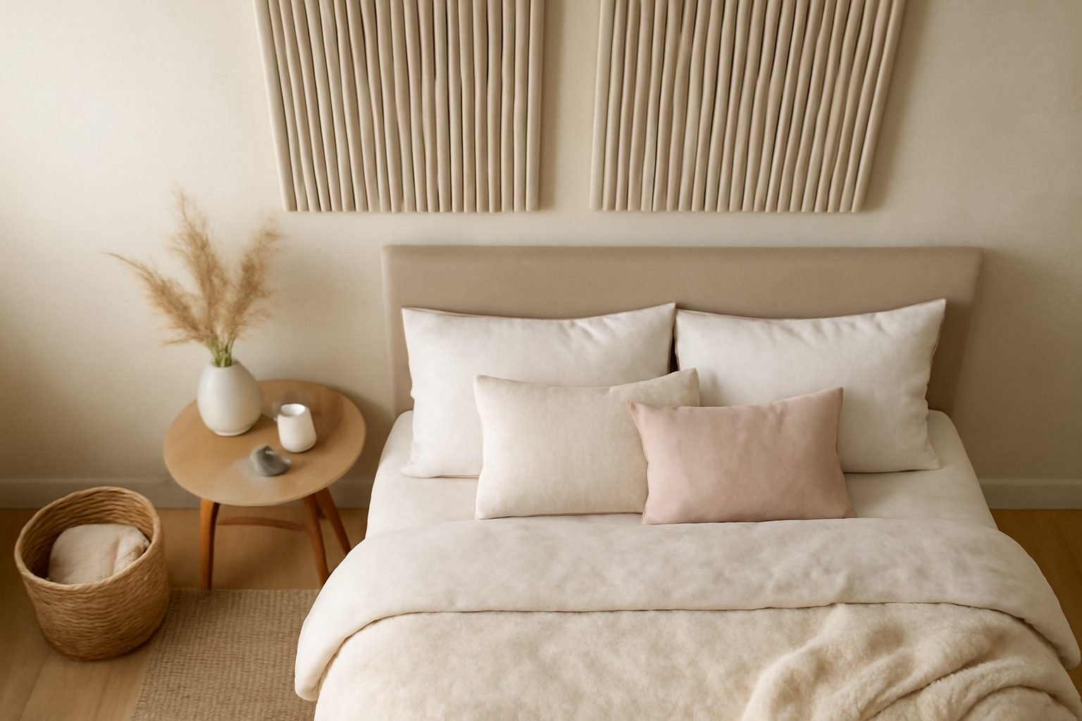 Schlafzimmer Ideen Akustikpaneele — 15 einfache Varianten