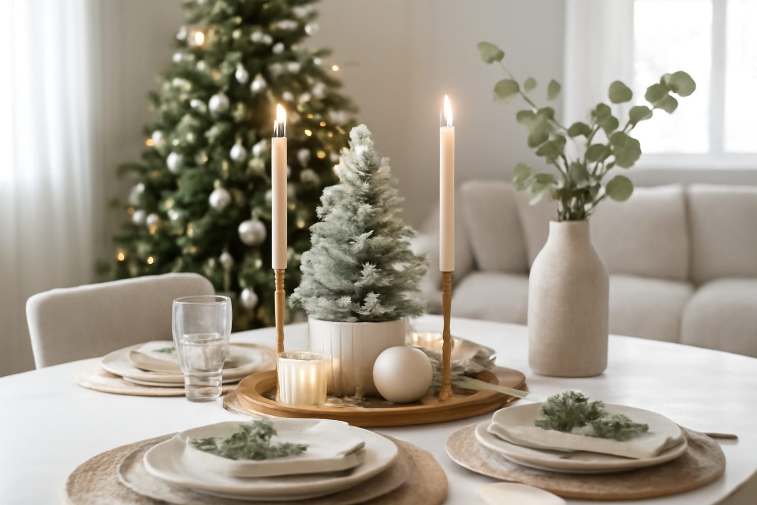 Tischdeko Weihnachten Edel: die Verwandlung im Detail
