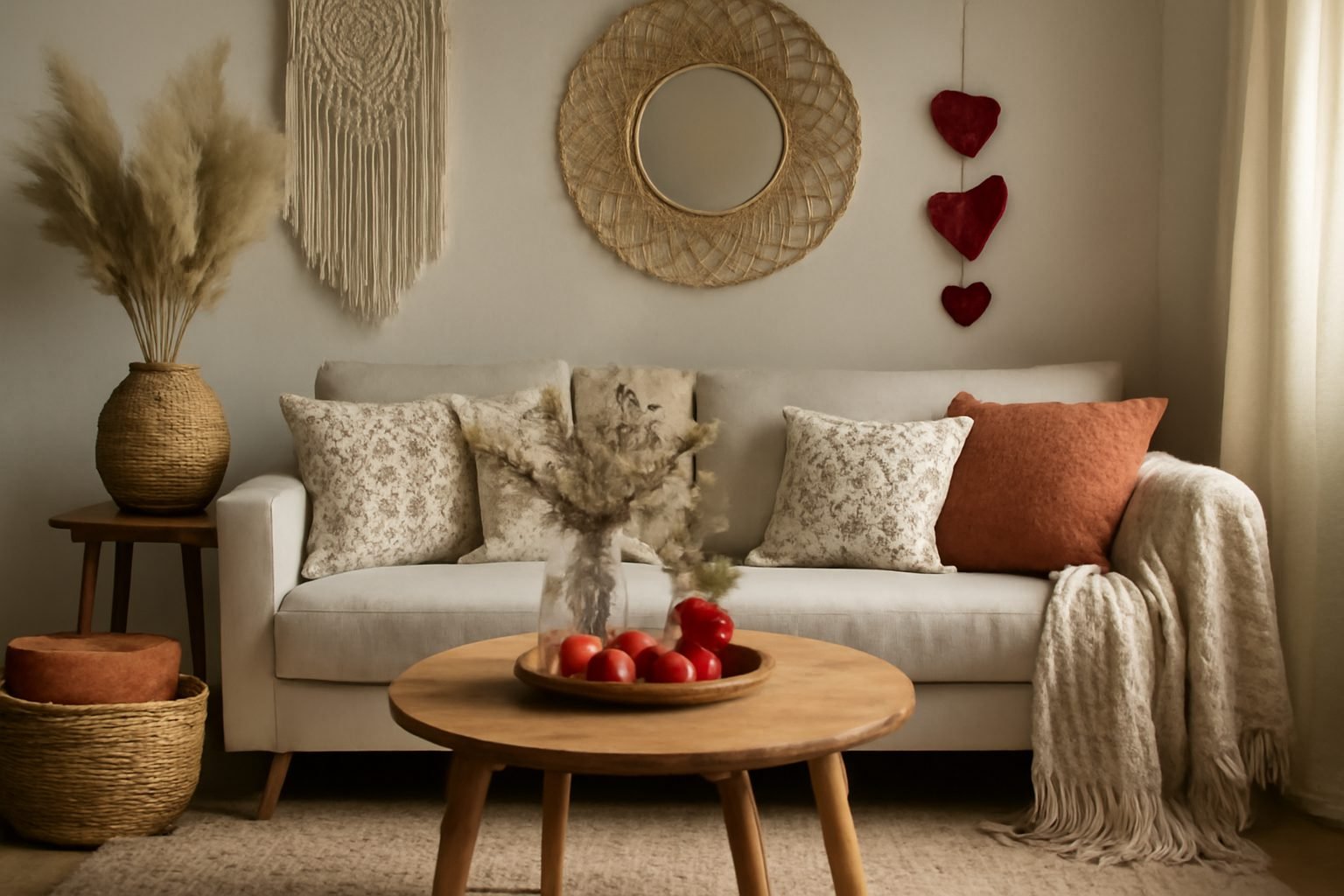 Valentinstag Dekoration im Boho Stil: 8 Ideen für wenig Geld