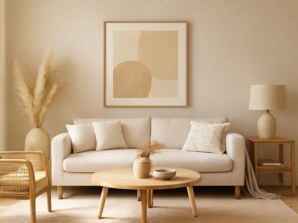 Wanddeko für Wohnzimmer: die Verwandlung im Detail