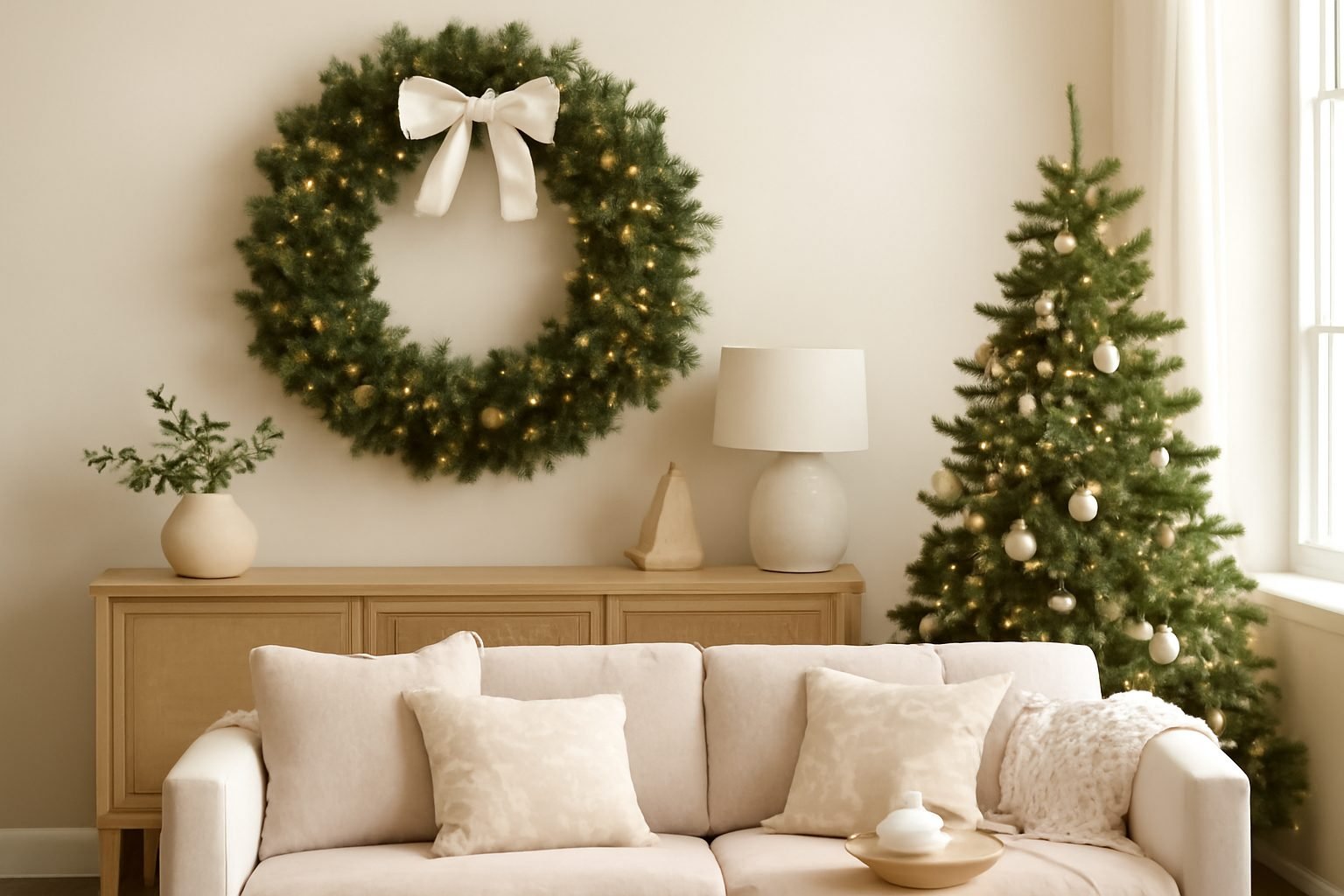 Wanddeko Ideen Weihnachten — 15 einfache Varianten