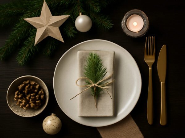 Weihnachtliche Tischdeko — günstig statt teuer