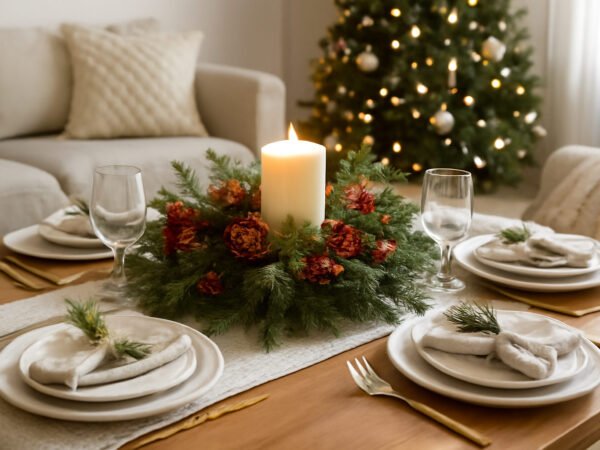 Weihnachtsdeko Ideen für den Tisch — 15 einfache Varianten
