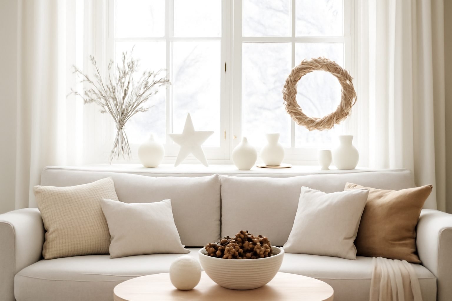 Winterdeko Fenster in 6 Schritten