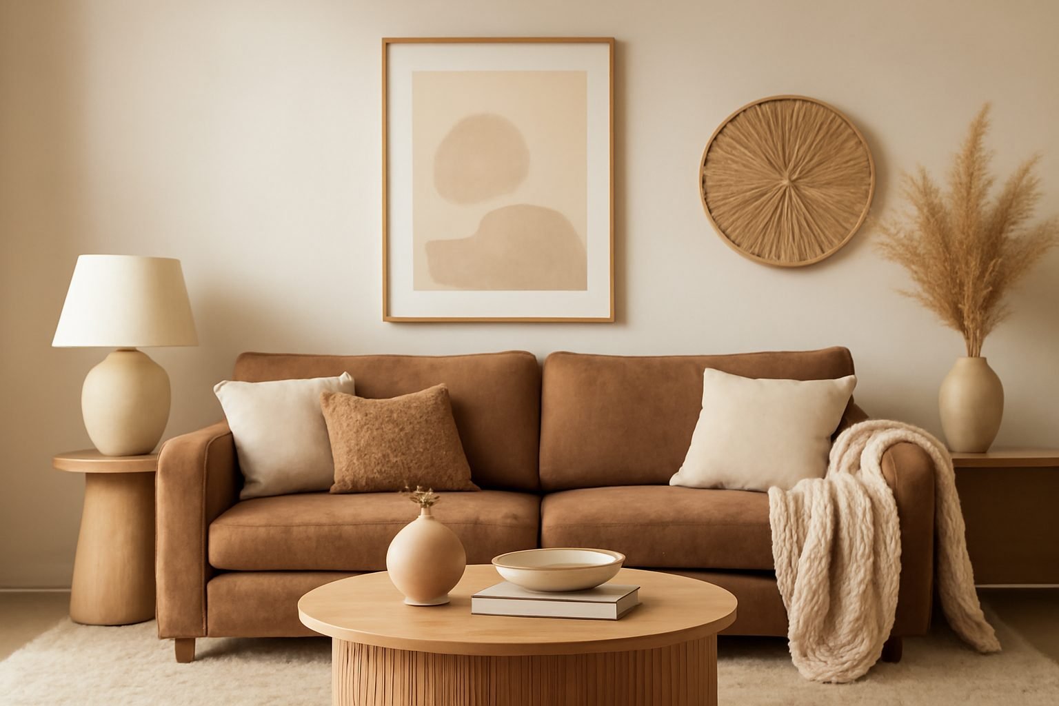 Wohnzimmer Ideen braun — 11 einfache Varianten