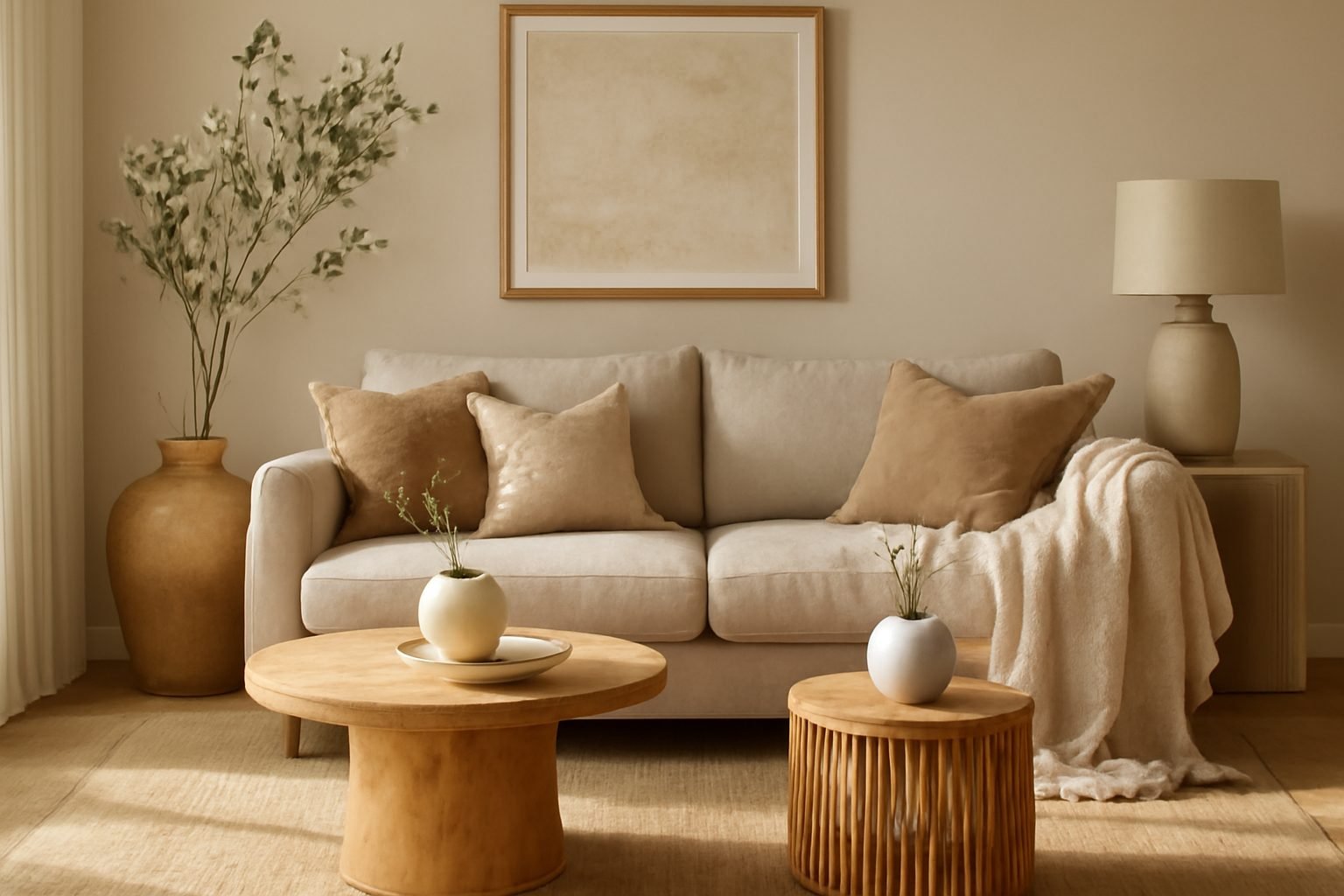 Wohnzimmer Ideen Erdtöne — 11 einfache Varianten