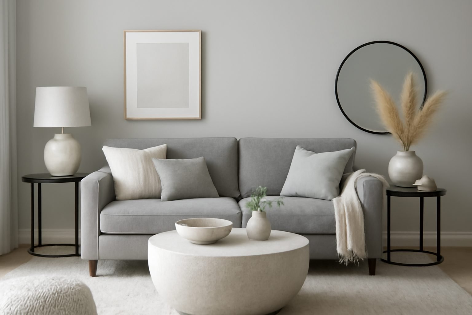 Wohnzimmer Ideen Farbe grau — 10 einfache Varianten