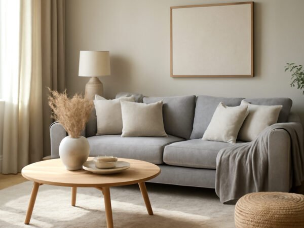 Wohnzimmer Ideen gemütlich grau — 15 einfache Varianten