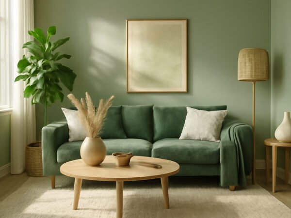 Wohnzimmer Ideen grün — 11 einfache Varianten