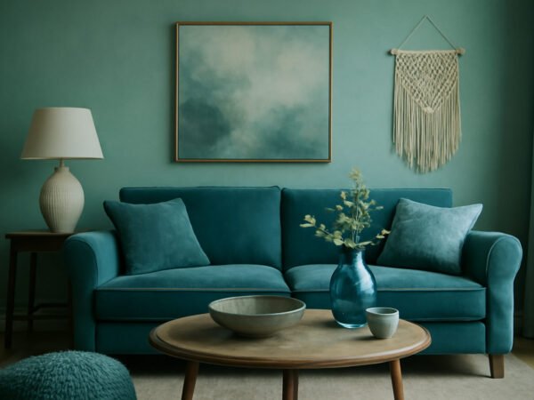 Wohnzimmer Ideen in Petrol — 31 einfache Varianten