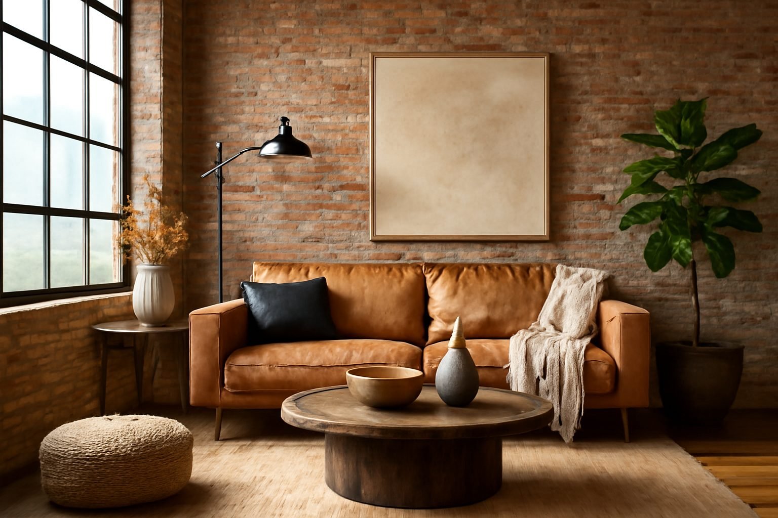 Wohnzimmer Ideen Industrie Stil — 20 einfache Varianten