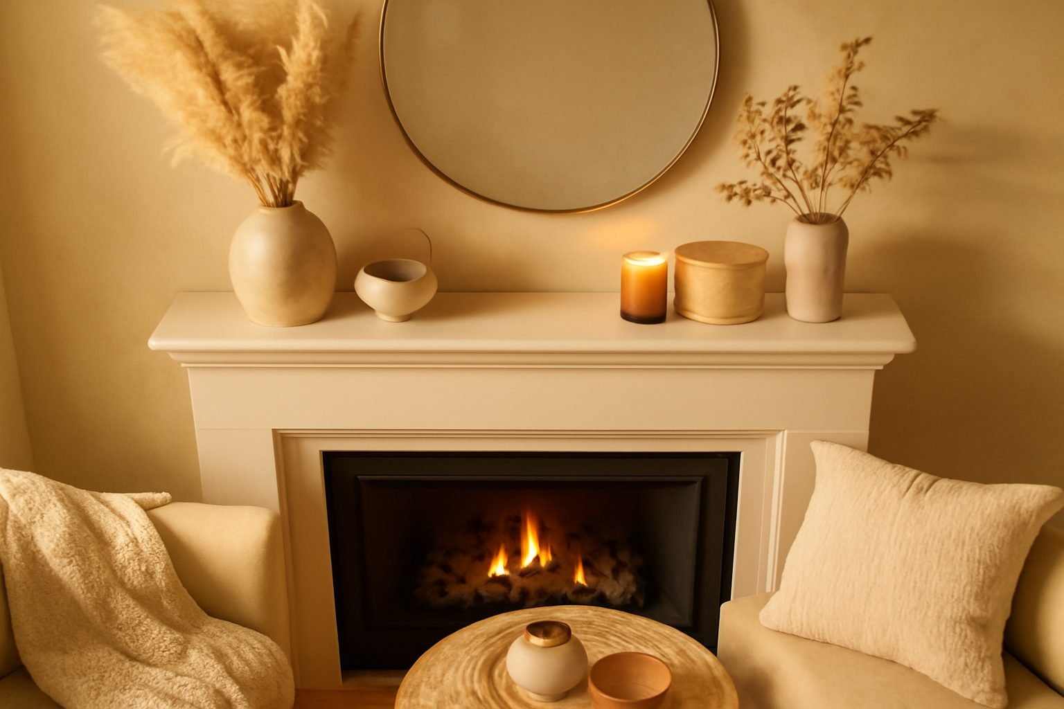 Wohnzimmer Ideen Kamin — 15 einfache Varianten
