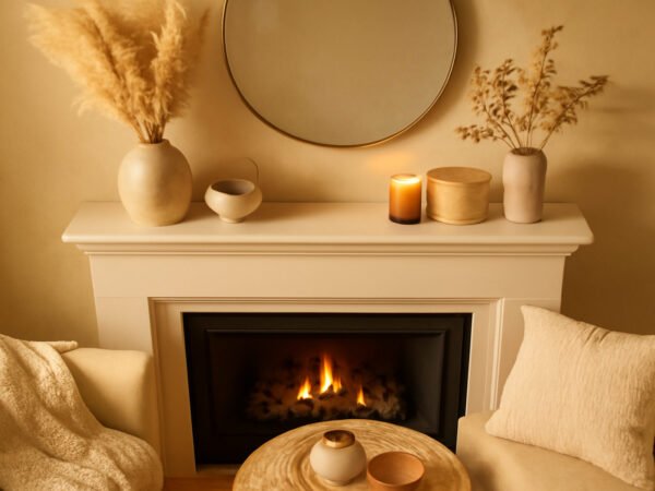 Wohnzimmer Ideen Kamin — 15 einfache Varianten