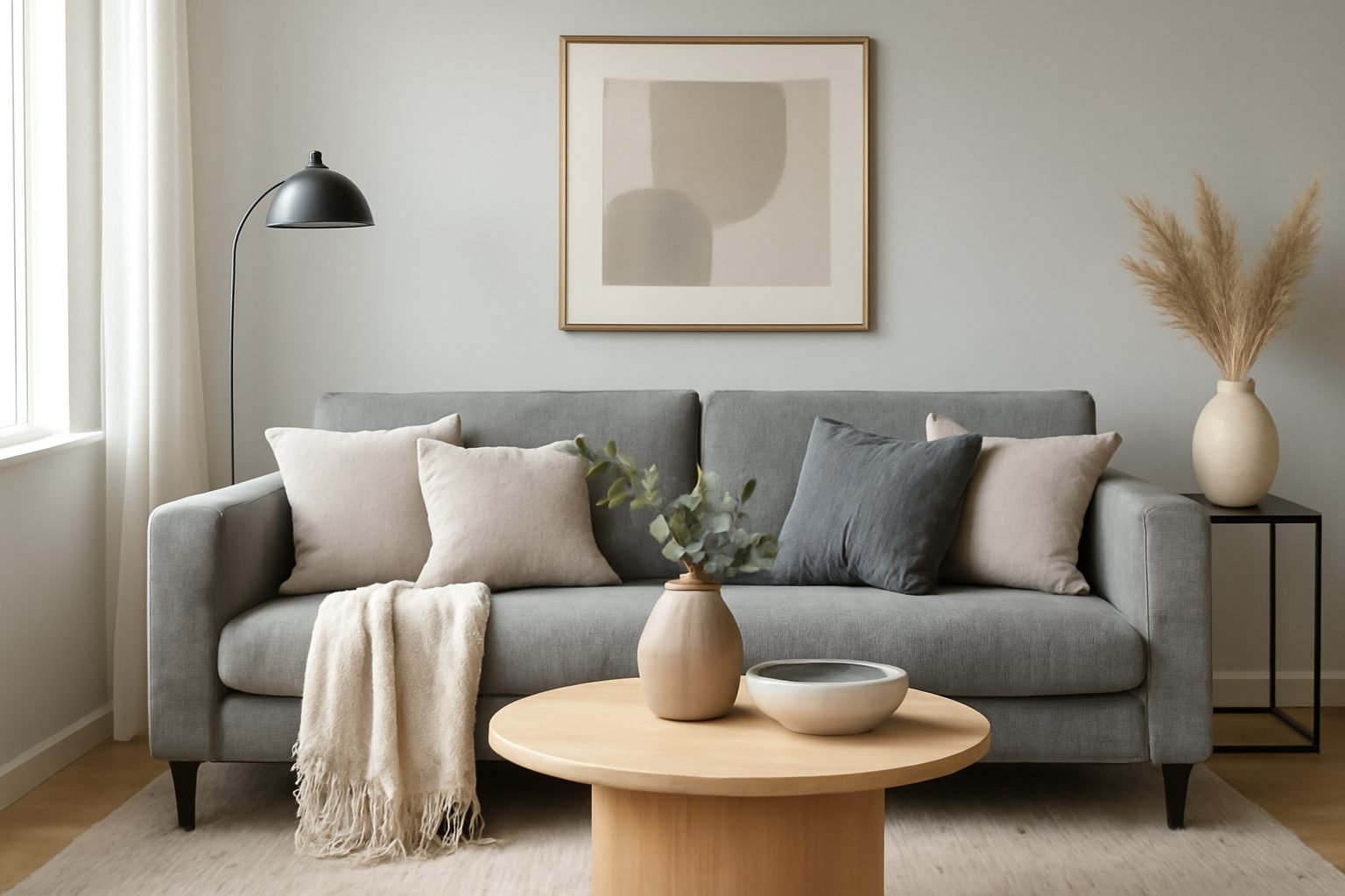 Wohnzimmer Ideen modern grau — 14 einfache Varianten