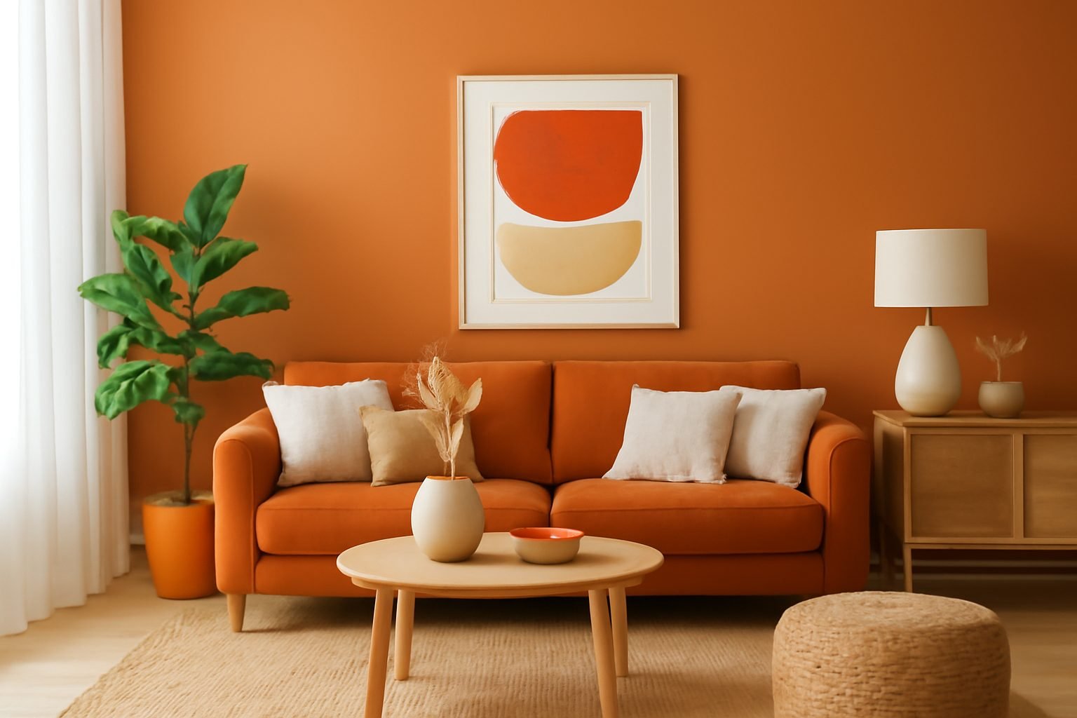Wohnzimmer Ideen Orange — 15 einfache Varianten