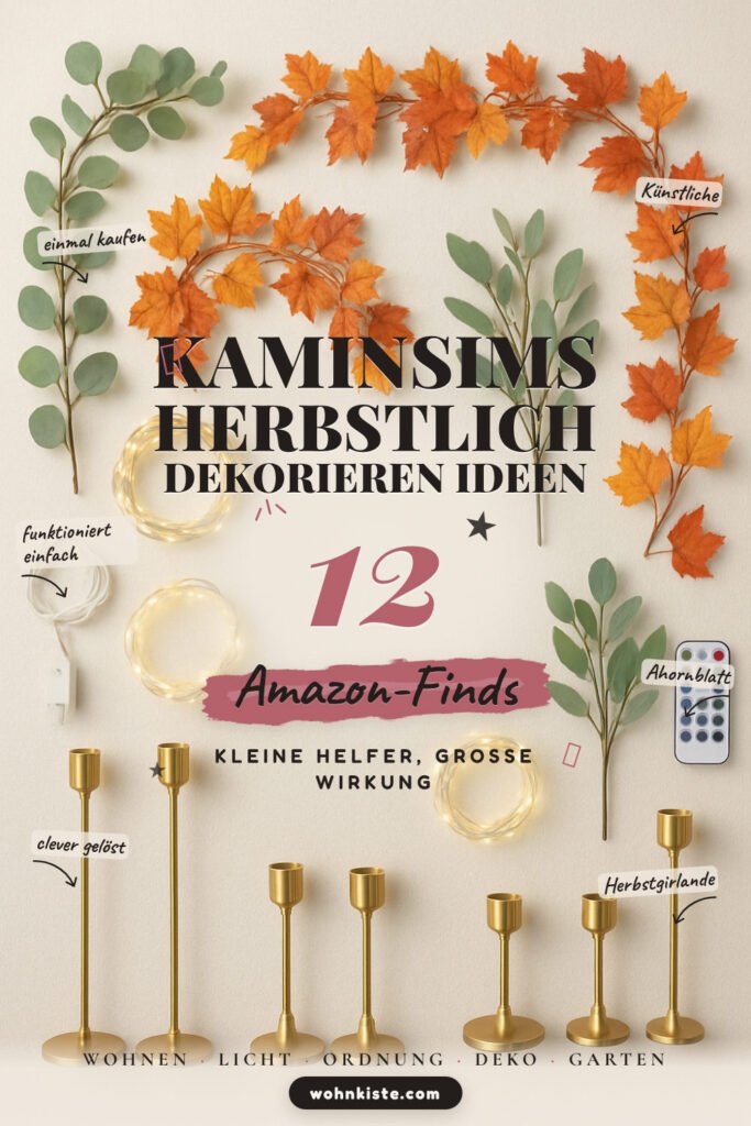 Kaminsims herbstlich dekorieren Ideen: 12 Amazon-Finds