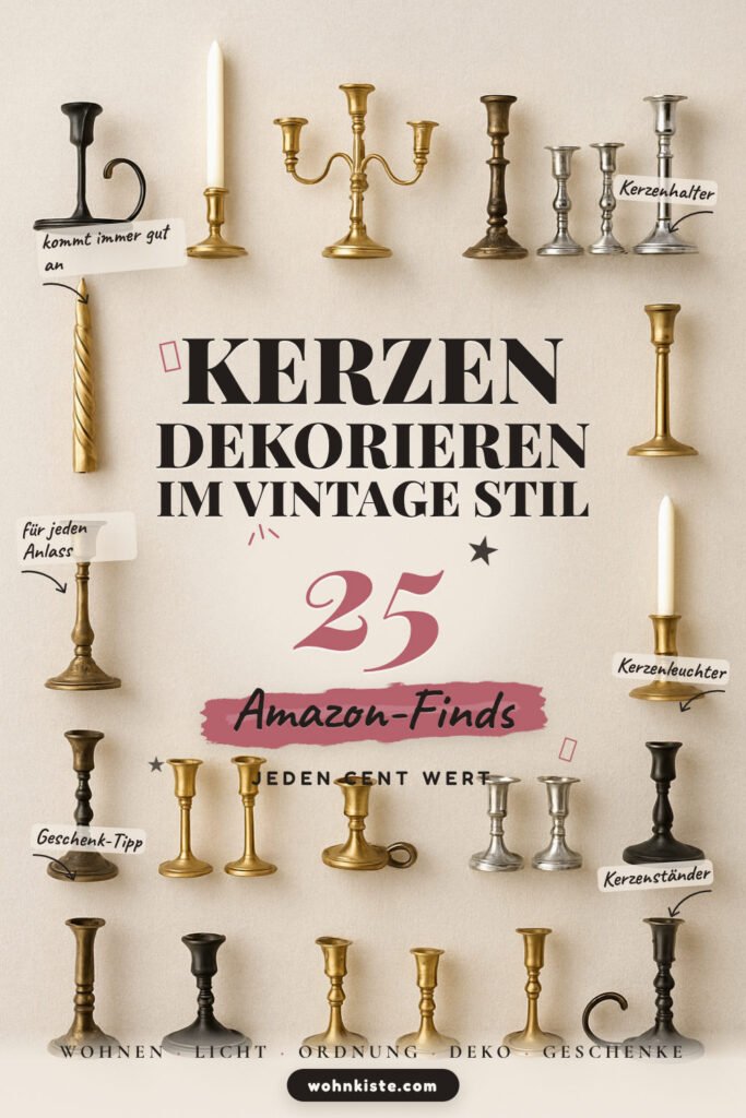 Kerzen dekorieren im Vintage-Stil: 25 Amazon-Finds, sofort nachstylen