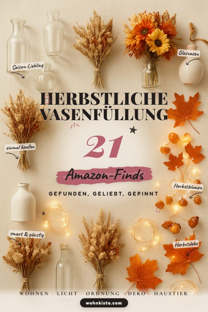 Herbstliche Vasenfüllung: 21 Amazon-Finds, kreative Dekoideen