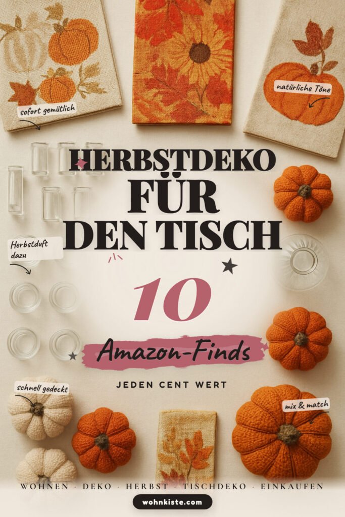 Herbstdeko für den Tisch: 10 Amazon-Finds, schnell gemütlich