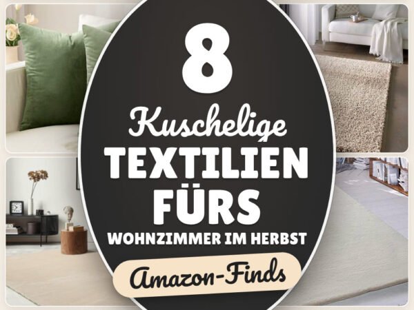 Kuschelige Textilien fürs Wohnzimmer im Herbst: 8 Amazon-Finds