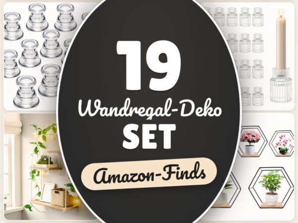 Wandregal-Deko Set: 19 Amazon-Finds, sofort stimmig dekorieren