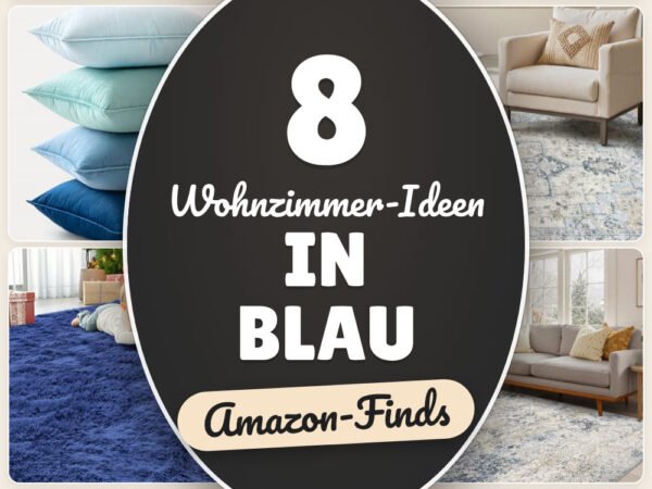 Wohnzimmer-Ideen in Blau: 8 Amazon-Finds, ruhig & frisch