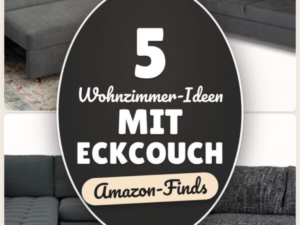 Wohnzimmer-Ideen mit Eckcouch: 5 Amazon-Finds, mit Stauraum