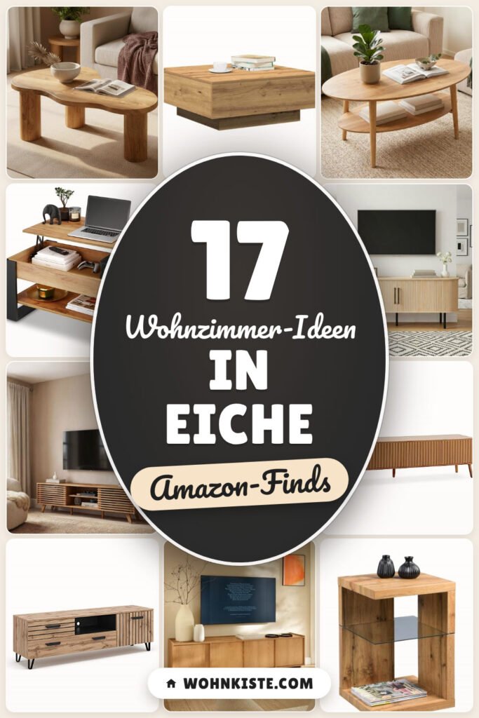 Wohnzimmer-Ideen in Eiche: 17 Amazon-Finds, warm & zeitlos