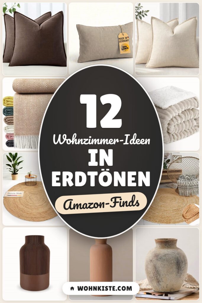 Wohnzimmer-Ideen in Erdtönen: 12 Amazon-Finds, warm & ruhig