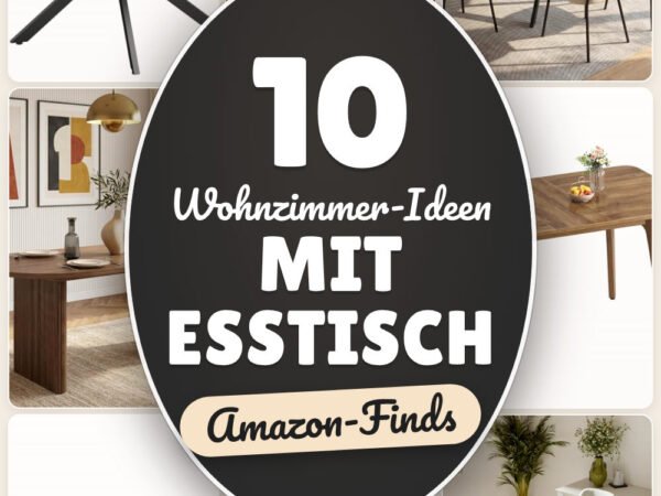 Wohnzimmer-Ideen mit Esstisch: 10 Amazon-Finds, smart kombiniert