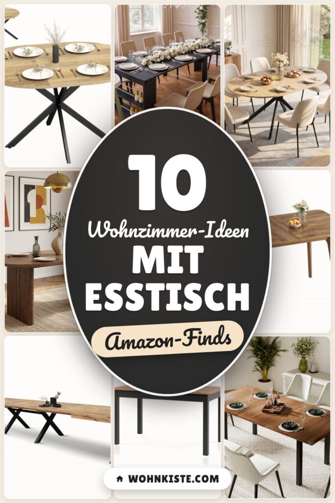 Wohnzimmer-Ideen mit Esstisch: 10 Amazon-Finds, smart kombiniert